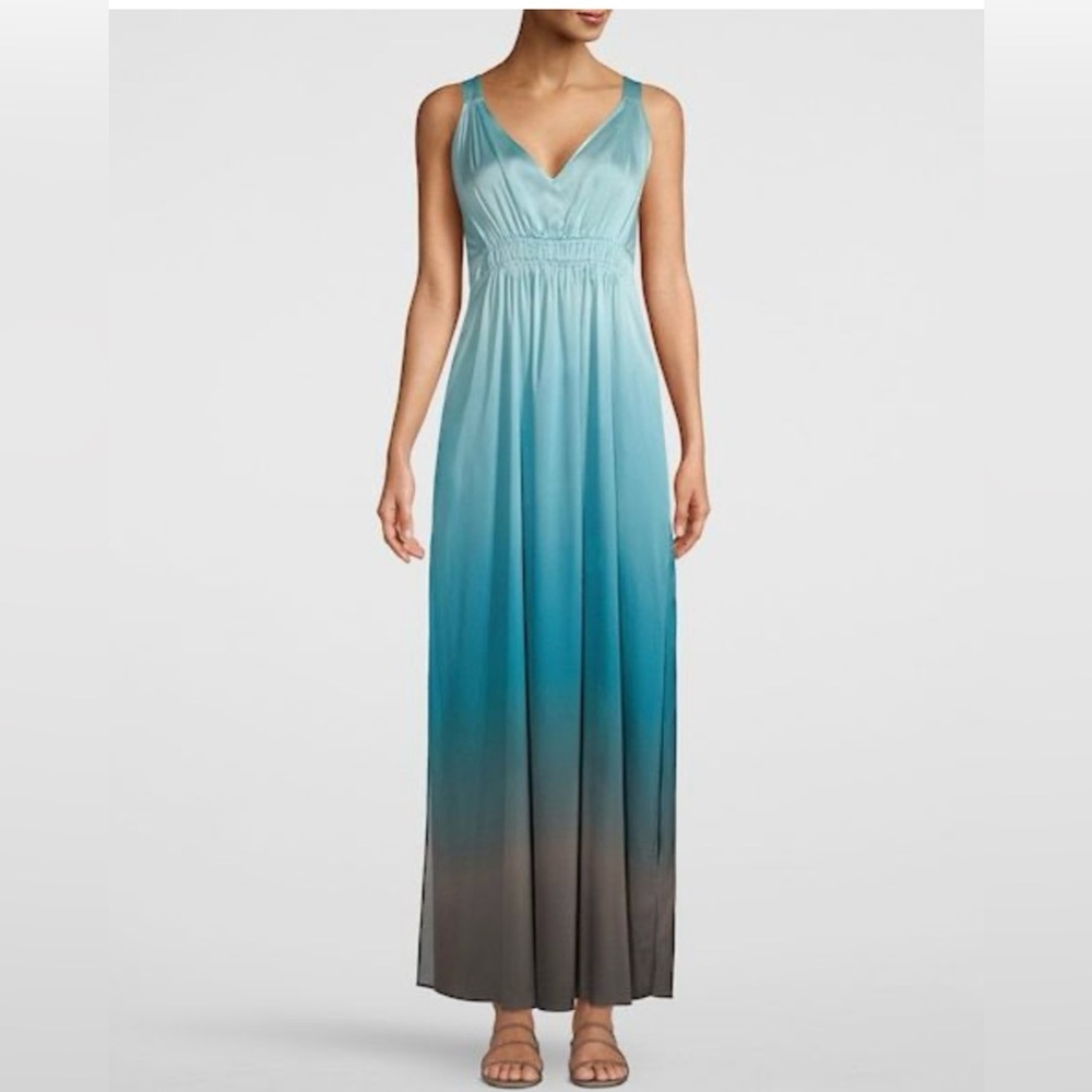 White House Black Market Ombré Maxi Dress